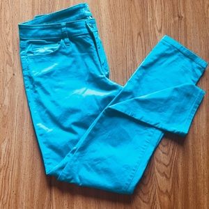 Loft Teal Skinny Jeans